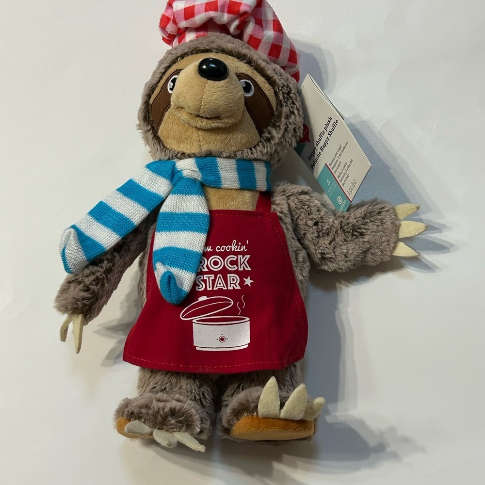 Gemmy 13" Slow Cookin' Crock Star Singing Dancing Christmas Animated Sloth